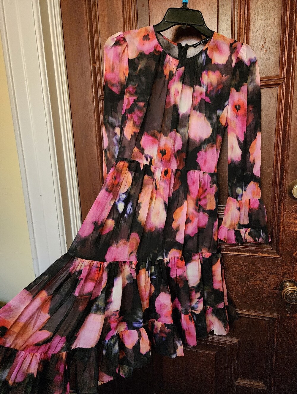 Generation Love New York Janelle Blurred Flowers Mini Dress-XS-Retail $329.00